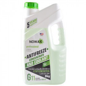 Антифриз NOWAX G11 концентрат зеленый 5 кг (NX05005)