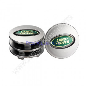 Заглушка колесного диска Land Rover 63x48  серый ABS пластик (4шт.) (50021)