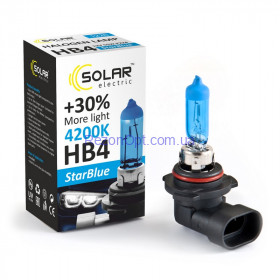 Галогеновая лампа Solar HB4 12V 55W P22d StarBlue 4200K (1226)