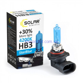 Галогеновая лампа Solar HB3 12V 65W P20d StarBlue 4200K (1225)