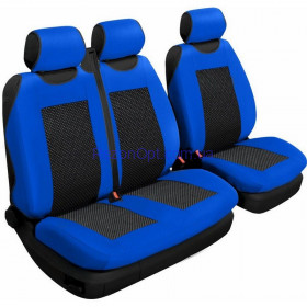 Авточехлы универсальные Beltex Comfort 2+1 Тип А синие без подголовников 53410