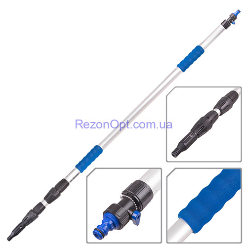 Ручка телескопическая к щетке для мойки автомобиля, SC2565, длина 128-250см, диаметр 22-25-30мм (SC2565)