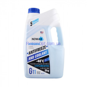 Антифриз NOWAX G11 синий готовая жидкость 5 кг (NX05002)