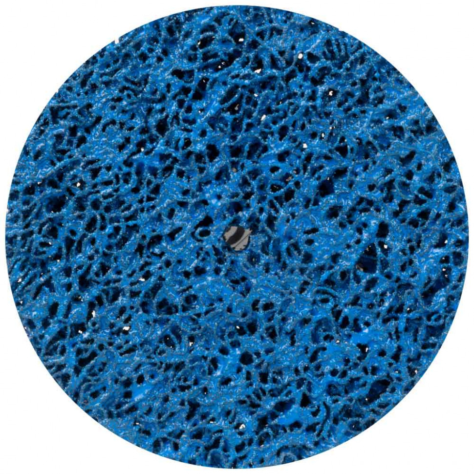 Круг зачистной из нетканого абразива (коралл) Ø125мм без держателя синий средняя жесткость SIGMA (9175761)