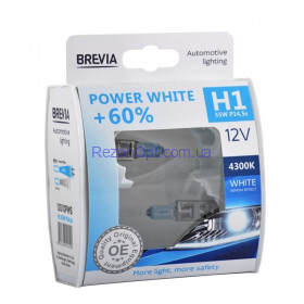 Галогеновые лампы BREVIA H1 POWER WHITE +60% 12010PWS