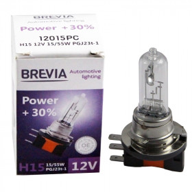 Галогеновая лампа BREVIA H15 POWER +30% 12015PC