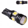 Лампа PULSO/габаритная/LED T10/4SMD-5050/12v/1.5w/72lm White with lens (LP-157266)