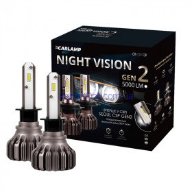 Светодиодные автолампы H1 Carlamp Led Night Vision Gen2 5000 Lm 5500 K (NVGH1)