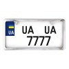 Рамка для номерного знака нержавеющая сталь хром  USA TYPE Car Life (NH460)