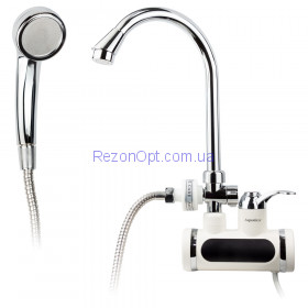 Кран-водонагреватель проточный JZ 3.0кВт 0,4-5бар для ванны гусак ухо настенный AQUATICA (JZ-7C141W)