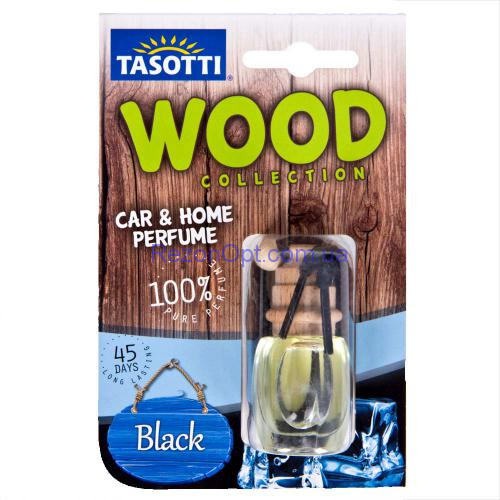 Ароматизатор пробковый на зеркало Tasotti/серия "Wood" - 7ml / Black Ice (110503)