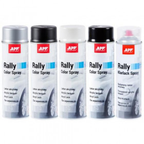 APP Краска аэрозольная APP Rally Color Spray, черный блеск 600ml (210113)